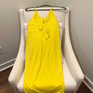 Vibrant Yellow Sleeveless Dress